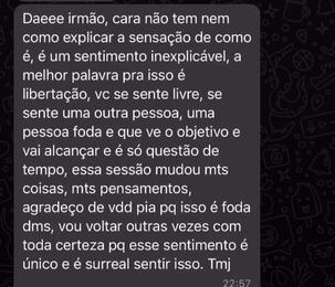 Depoimento de cliente satisfeito